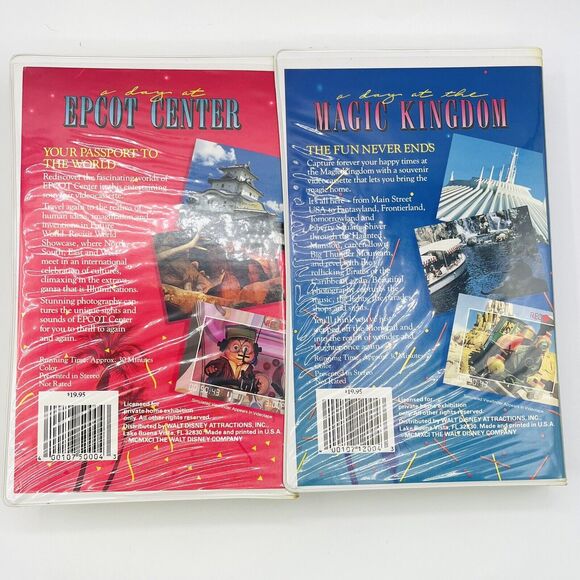 Walt Disney World PAL VHS Box Set Epcot Center Magic Kingdom Rare Florida 80s - Picture 7 of 7
